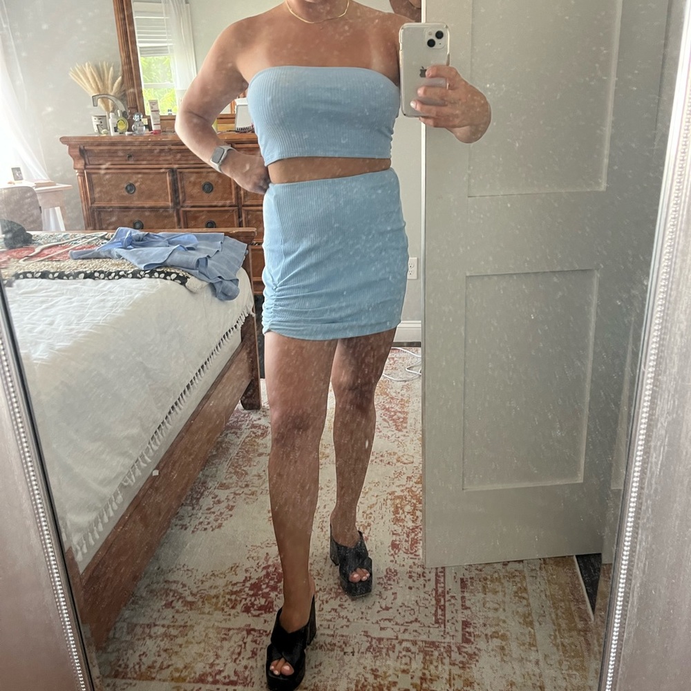 Light Blue Two Piece Set
